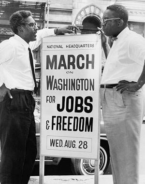 Bayard Rustin and Cleveland Robinson | Zinn Education Project